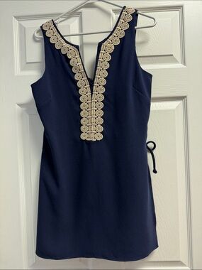 Lilly Pulitzer Navy sleeveless Donna romper